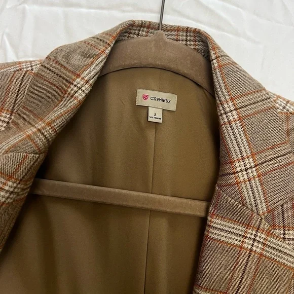 Daniel Cremieux plaid brown Blazer - Picture 5 of 7